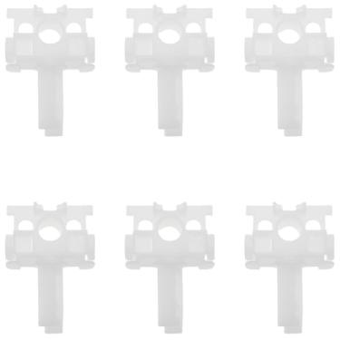 Imagem de LBTODH 12 peças de inserções de polia cega vertical de plástico para reparo de persianas brancas com haste para a maioria das persianas verticais