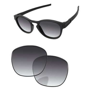 Imagem de PapaViva Lentes de reposição para Oakley Latch OO9265 53 mm Óculos de sol cinza gradiente não polarizado
