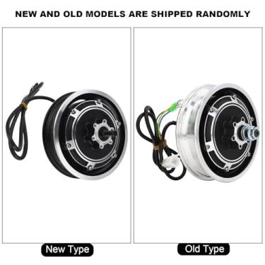 Imagem de Motor de Cubo de Scooter Elétrica 48V 100W Motor de Freio de Freio de Riacho Sem Escova de Bicicleta 10 Polegadas Pneu Externo