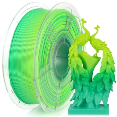 Imagem de IEMAI Filamento Rainbow PLA+ de 1,75 mm, filamento rápido de impressora 3D de alta velocidade para 30-600 mm/s, filamento arco-íris que muda de cor hiperrápida, filamento PLA Plus carretel de 1 kg /