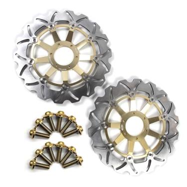 Imagem de Discos de freio dianteiros flutuantes com parafusos de montagem para Honda CBR900RR 1992-1993, XL1000V VARADERO 1000 1999-2011, GL1500 F6C Valkyrie 1500 1997-2003, acessórios de substituição de