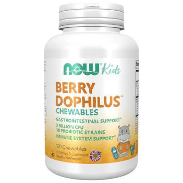 Imagem de Suplementos NOW Foods BerryDophilus 120 Mastigáveis