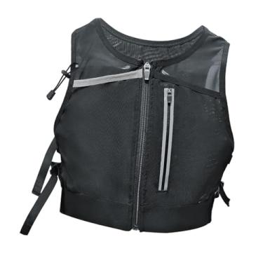 Imagem de Vaveren Bolsa de colete de corrida Bolsa de peito Mulheres adultos Bolsa esportiva respirável tiras refletidas para ciclismo Motociclismo de treino de