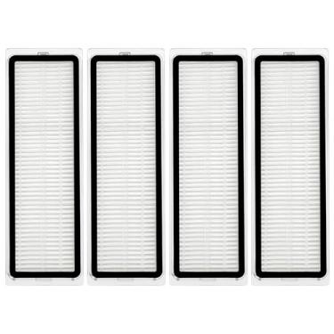 Imagem de HUAYUWA Kit de acessórios para aspirador de pó compatível com Xiao-Mi X20 Max/X20 Pro, peças de reposição para aspirador de pó e limpador de esfregão (4 filtros HEPA)