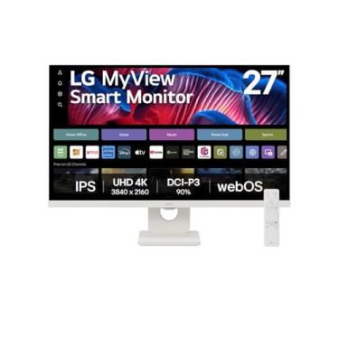Imagem de Monitor LG MyView Smart - Tela IPS 27", WebOS, ThinQ Home, Air Play, Screen Share, Bluetooth, – 27SR73U-W