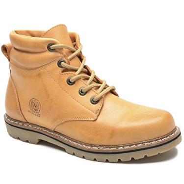 Imagem de Bota Coturno Adventure Botina Casual Couro Legitimo 33 Ao 48 (Bege, BR, Adulto, Numérico, 37)