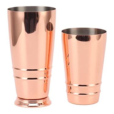 Imagem de Coqueteleira 304 Stainl Steel Wine Cup Japae Rican Boston Shaker Cocktail Shaker Baron (revestimento de cobre)