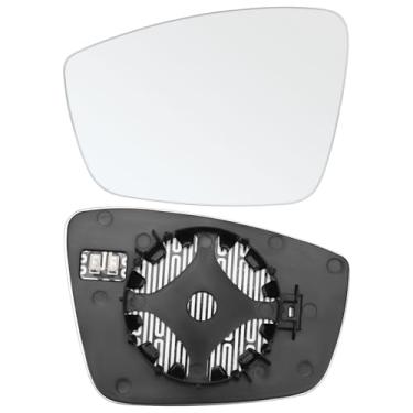 Imagem de Compatível com Volkswagen VW Passat Jetta Beetle 2011 2012 2013 2014 2015 2016 2017 2018, vidro do lado esquerdo do motorista, espelho retrovisor aquecido com placa de suporte