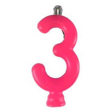 Imagem de Vela Aniversário Festcolor Neon Pink Nº 3