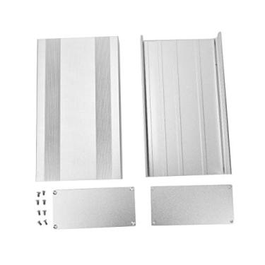 Imagem de Caixa de Projeto Eletrônico de Liga de Alumínio Akozon Com Acabamento Prateado Oxidado de Jato de Areia Ideal para Decodificadores, Controladores e Projetos de Bricolage