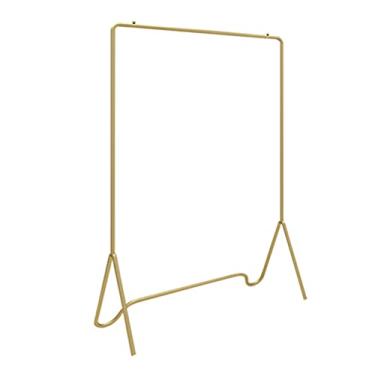 Imagem de CUTPOIY Cabides resistentes, prateleiras de exibição de roupas de ferro forjado, economia de espaço, grande capacidade, suporte de carga forte, adequado para lojas de roupas (ouro 120 cm)