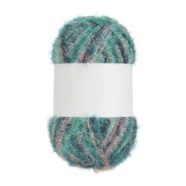 Imagem de PATIKIL Fio Scrubbie de 218 metros, fio de poliéster brilhante Scrubbie vermelho brilhante coração fio de vidro para panos de prato crochê, tricô, artesanato, artesanato, tapete, suéter, cachecol