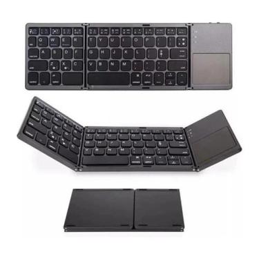 Imagem de Mini Teclado Dobrável Bluetooth Touchpad Pc Notebook Tablet - BDNET