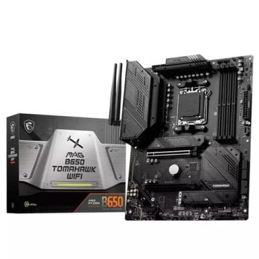 Imagem de Placa-Mãe B650 MSI MAG Tomahawk Wi-Fi, AM5, ATX, DDR5, Preto