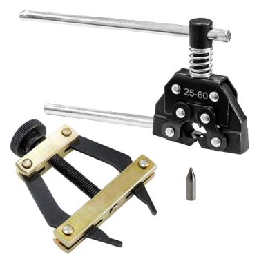 Imagem de Socpuro Conjunto de extrator de conexão de corrente de cortador de corrente de rolo, adequado para corrente #25-#60, 415H, 428H, 520, 530, Correntes de rolo, ferramentas de substituição para bicicleta