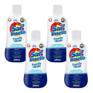Imagem de 4 Un Loção Hidratante Repelente Sai Inseto Nutriex 200ml Cd