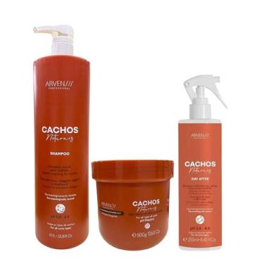 Imagem de Kit Arvensis Professional Cachos Naturais - Shampoo 1L + Geleia Ativad