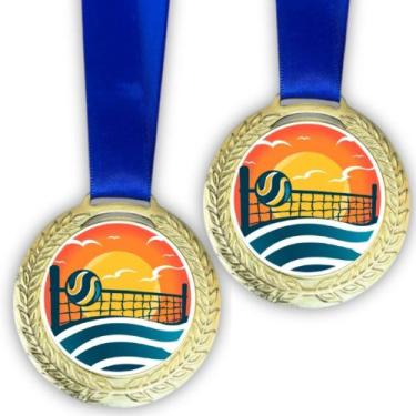 Imagem de Kit com 100 Medalhas, Medalha Personalizada para Premiação Esportiva, 