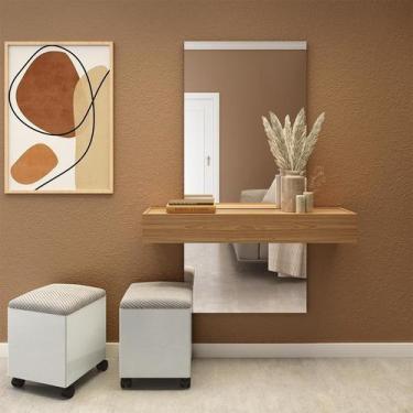 Imagem de Aparador Suspenso com Espelho Liana 1 GV Freijó - Mobly