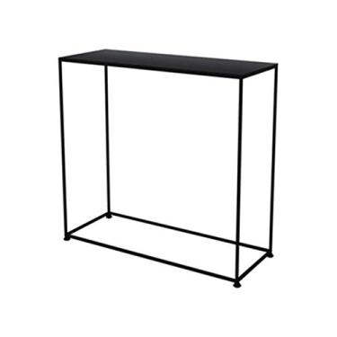 Imagem de Mesa de console, mesas ocasionais, mesa de console de ferro forjado, mesa de armazenamento estreita multifuncional loja de flores loja de roupas estante de escritório mesas de móveis multifuncionais
