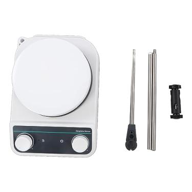 Imagem de Poderosa Agitação Magnética, Grande Capacidade de Agitação, Controle de Temperatura Precisa Agitador Magnético 2L 200W 200 a 1500 Rpm Aquecimento Rápido Mini (Cerâmica de aço