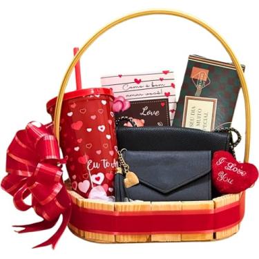 Imagem de Kit Presente Dia Dos Namorado, Dia Das Mães, Natal, Amiga - Bolsa e Carteira Feminina (Preto)