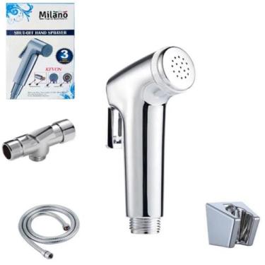 Imagem de Ducha higienica torneira esguicho aluminio duchinha com registro banhe