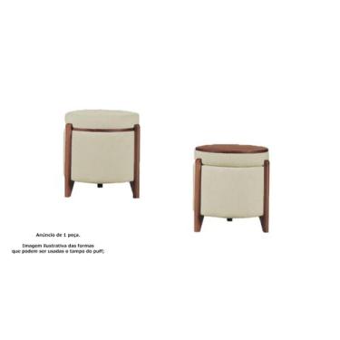 Imagem de Puff Jô Linho - Bege - Ferreira Estofados