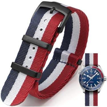 Imagem de Nizonlaie Pulseira de relógio de nylon balístico militar com fivela pesada de 18 mm, 20 mm, 22 mm, 24 mm de espessura, G10, de nylon premium, pulseira de substituição para relógio inteligente para