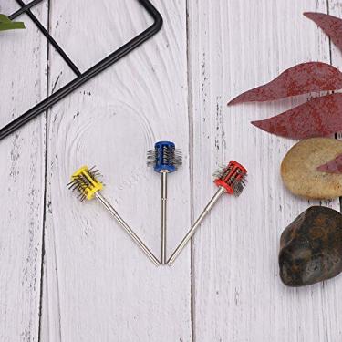 Imagem de ZJchao Pincel de Polimento de Metal, Ferramenta de Processamento de Metal Pincel de Limpeza de Ferrugem 3pcs Textura de Metal Pincel de Joias de Jóias de Limpeza de Arame Ferramenta Com Alça
