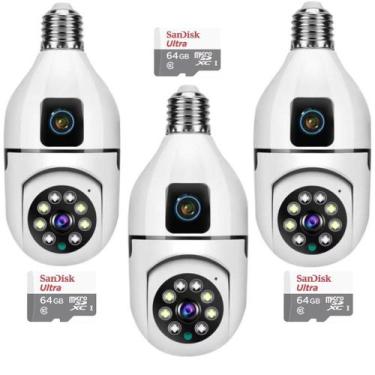 Imagem de kIT 3 Câmeras Ip Wifi Externa Dupla Lente Alarme Direto No Celular Vis