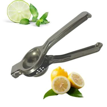 Imagem de Espremedor de Limão em Aço Inox 21x7 cm, Manual, Utensílio Resistente, Durável, Cabo Ergonômico, Fácil de Limpar, Ideal para Caipirinhas, Drinks e Cozinha.