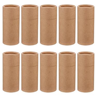 Imagem de MAGICLULU 10 Peças De Embalagem Óleo Essencial Papel Kraft, Frasco Vazio, Tubo Papelão, Armazenamento Chá Para Doces, Café, Aromaterapia, Caixas Presente (100Ml)