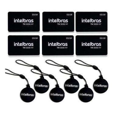 Imagem de Kit 6 Chaveiros Xid 1000 E 6 Etiquetas Th 3030 Intelbras