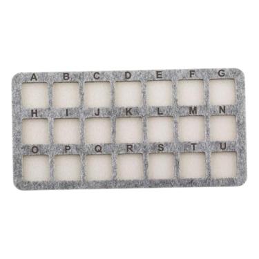 Imagem de UGPLM Tapete para fazer joias com miçangas, 21 grades, retângulo, bandeja para colares, pulseiras, artesanato, projetos com miçangas, Cinza