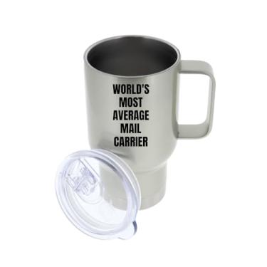 Imagem de Caneca de transporte de correio – Caneca de café com copos isolados – Porta-correio mais médio do mundo – Presentes para transporte de correio