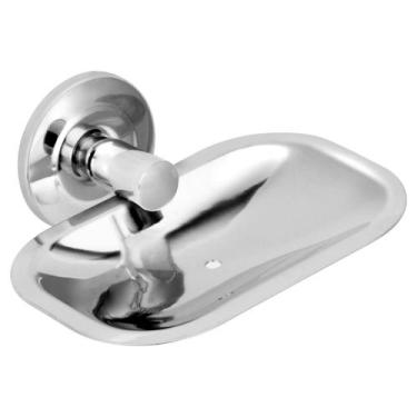 Imagem de Saboneteira Inox Para Banheiro Parede Porta Sabonete - TFC