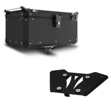 Imagem de Baú Moto Alumínio 56l Super Adventure + Base F 750 Gs Premium 2019 Até