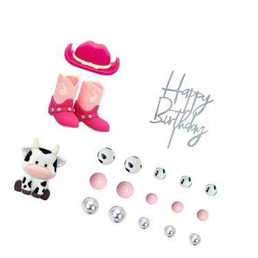 Imagem de Vaveren Enfeites para com Chapéu e Calçados de Cowboy, Rosa