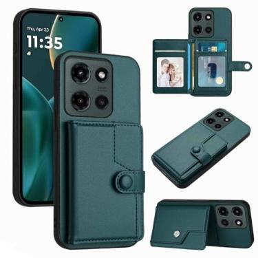 Imagem de Moment Dextrad Capa para celular Moto G Power 2025, carteira com 5 compartimentos múltiplos, [bloqueio RFID] Proteção interna de couro de camada dupla de TPU, capa flip com suporte para Moto G Power