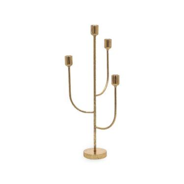 Imagem de Castical Em Metal Decorativo 4 Velas 54,5Cm