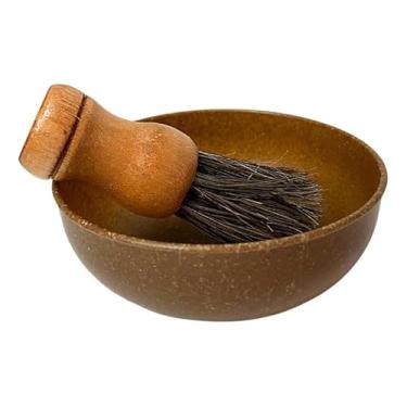 Imagem de Kit de Barbear Clássico, Pincel com Cerdas Sintéticas e Cumbuca Saboeira, Design Ergonômico, Acabamento Premium