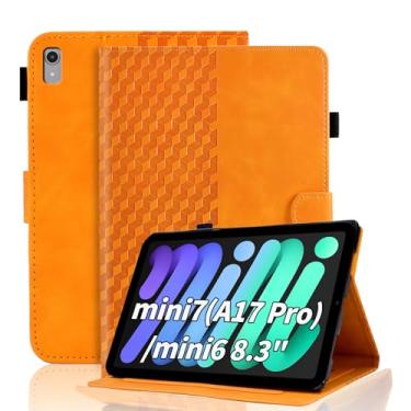Imagem de Varohix Capa para iPad mini 7 A17 Pro 2024/iPad Mini 6 2021 8,3 polegadas, visualização em vários ângulos, iPad mini 6ª/7ª capa fólio magnética de couro PU (A2995/A2996/A2993/6ª geração A2567 A2568