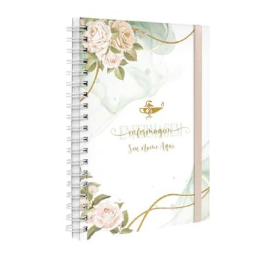 Imagem de Agenda 2026 Planner Semanal Plus Profissões Floral Enfermagem Nude