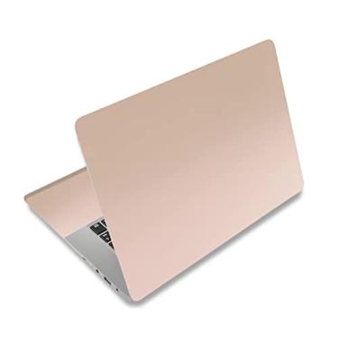 Imagem de AORTDES Adesivo para laptop de 38 a 15,6 cm, adesivo de vinil reutilizável universal para netbook/notebook de 12,1, 13, 13, 14, 15,4 polegadas, à prova d'água e resistente a arranhões (camelo claro)