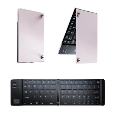 Imagem de Mini Teclado Bluetooth Dobrável Universal  Portátil, Leve e Prático - 
