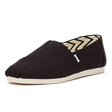 Imagem de TOMS Mocassim masculino Alpargata, Lona de algodão reciclado preta, 41