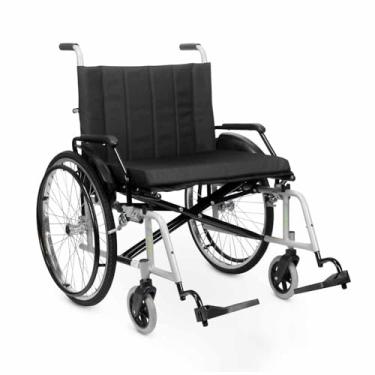Imagem de Cadeira De Rodas Max Obeso Até 160kg Em Aço Carbono Resistente CDS