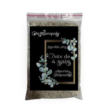 Imagem de Escalda Pés Premium 4 Sais Himalaia Epsom Marinho Quântico Aroma de Alecrim