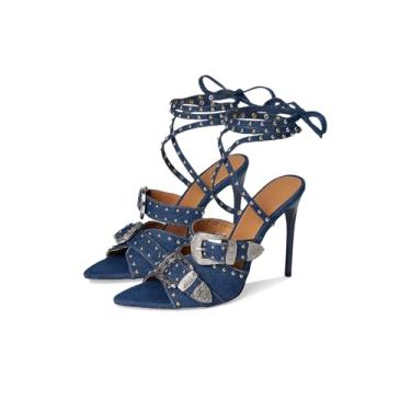 Imagem de Steve Madden Sandália feminina, Jeans Multi, 35